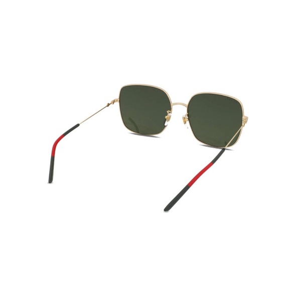 NEW AUTHENTIC GUCCI GOLD GREEN SUNGLASSES GUCCI WOMEN EYEWEAR - Picture 3 of 6